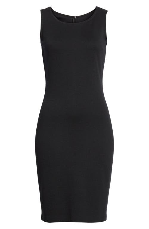 St John St. John Collection Sleeveless Milano Knit Dress In Black