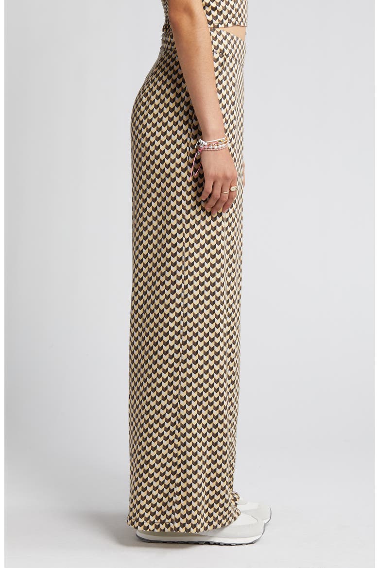 Isla Geo Linen Blend Pants, Alternate, color, BLACK MULTI