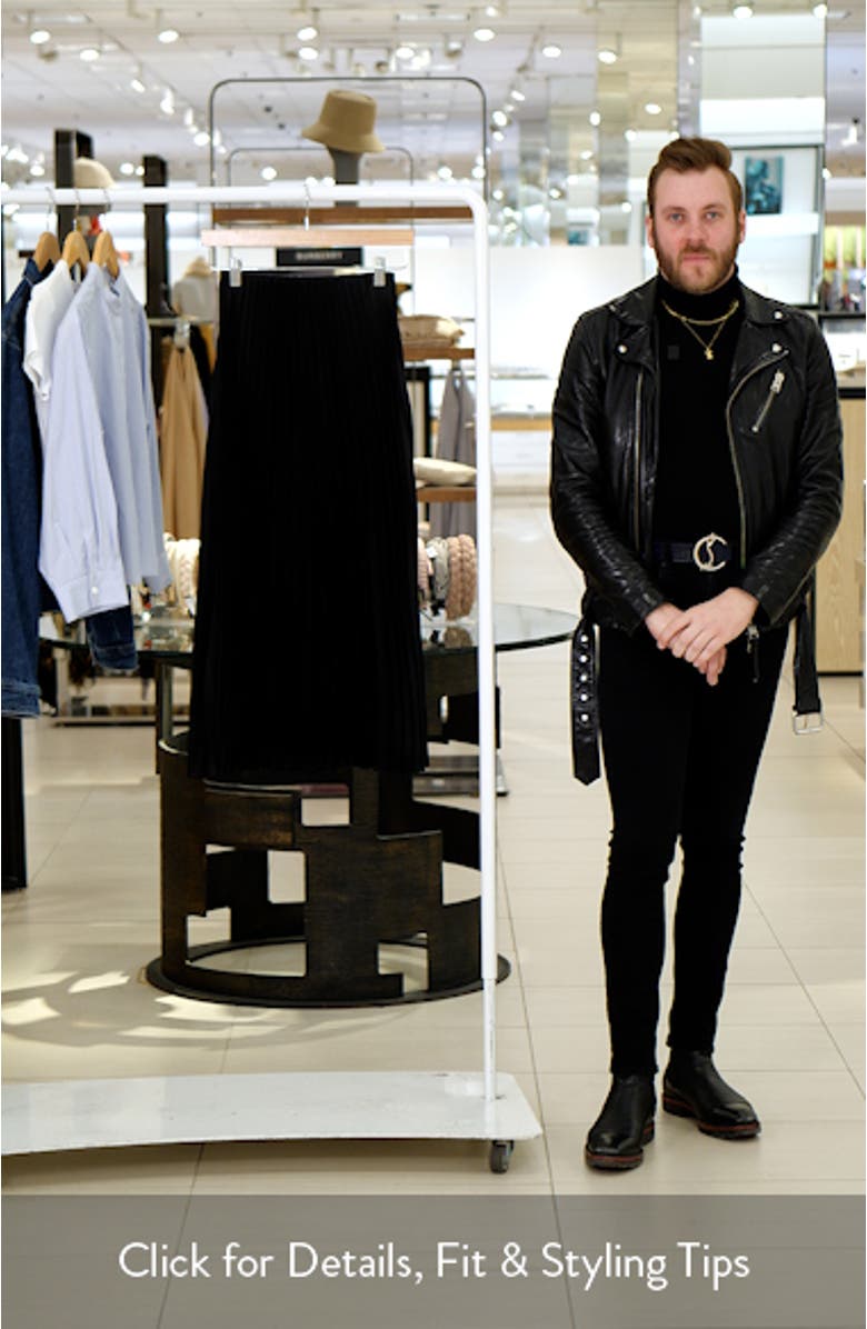 Pleated Midi Skirt, sales video thumbnail