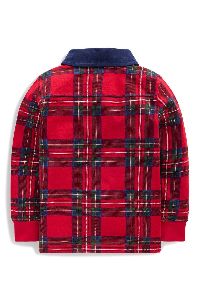 Kids' Long Sleeve Smart Polo, Alternate, color, RED BRAND CHECK