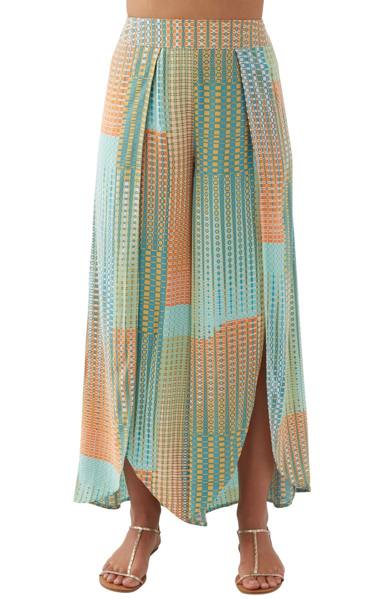 O'Neill Tymea Geo Print Wide Leg Pants, Main, color, 