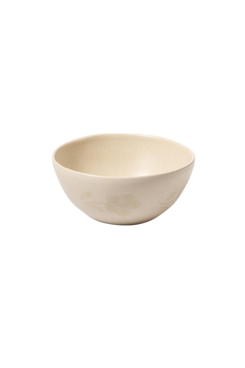 Porto Petals 6.4 Inch Cereal Bowls Set of 4, Alternate, color, Lilly Cream