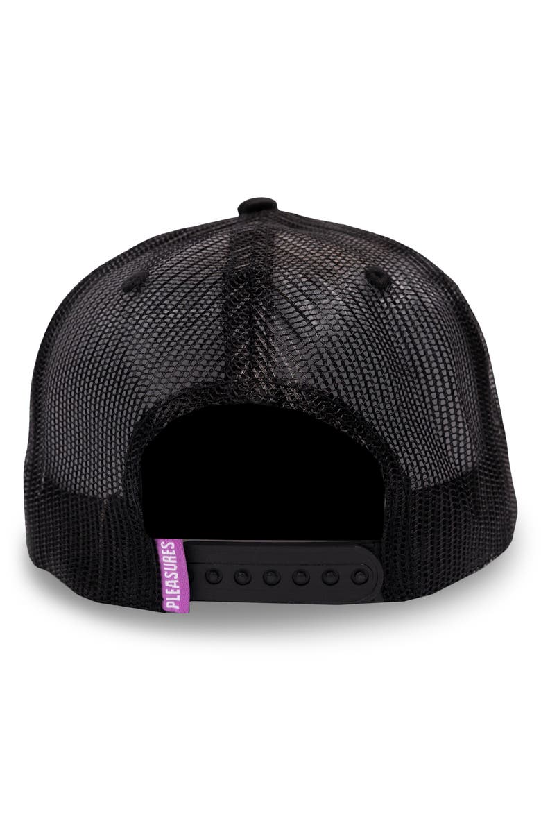 PLEASURES Semi Trucker Hat, Alternate, color, Black