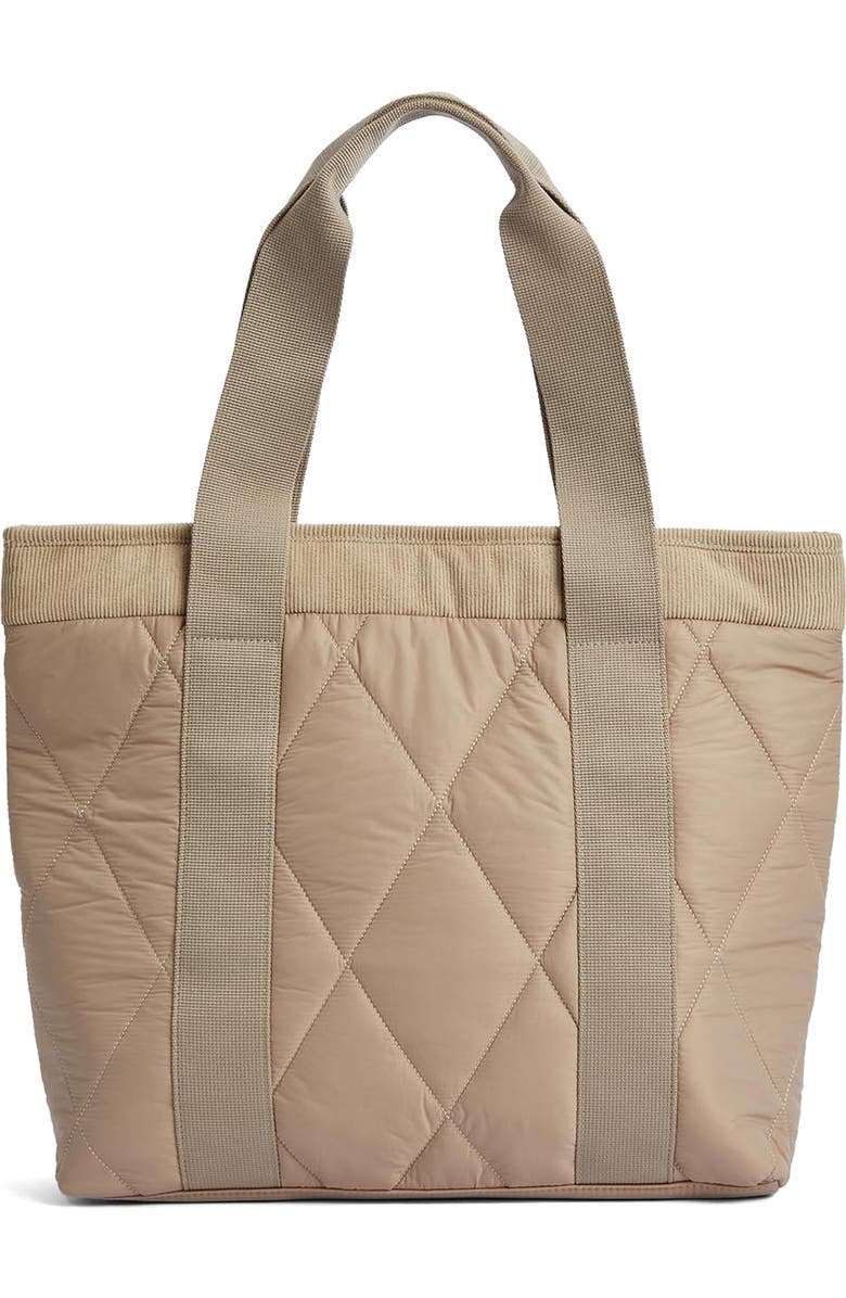 Barbour Healy Mixed Media Tote, Alternate, color, Light Sand