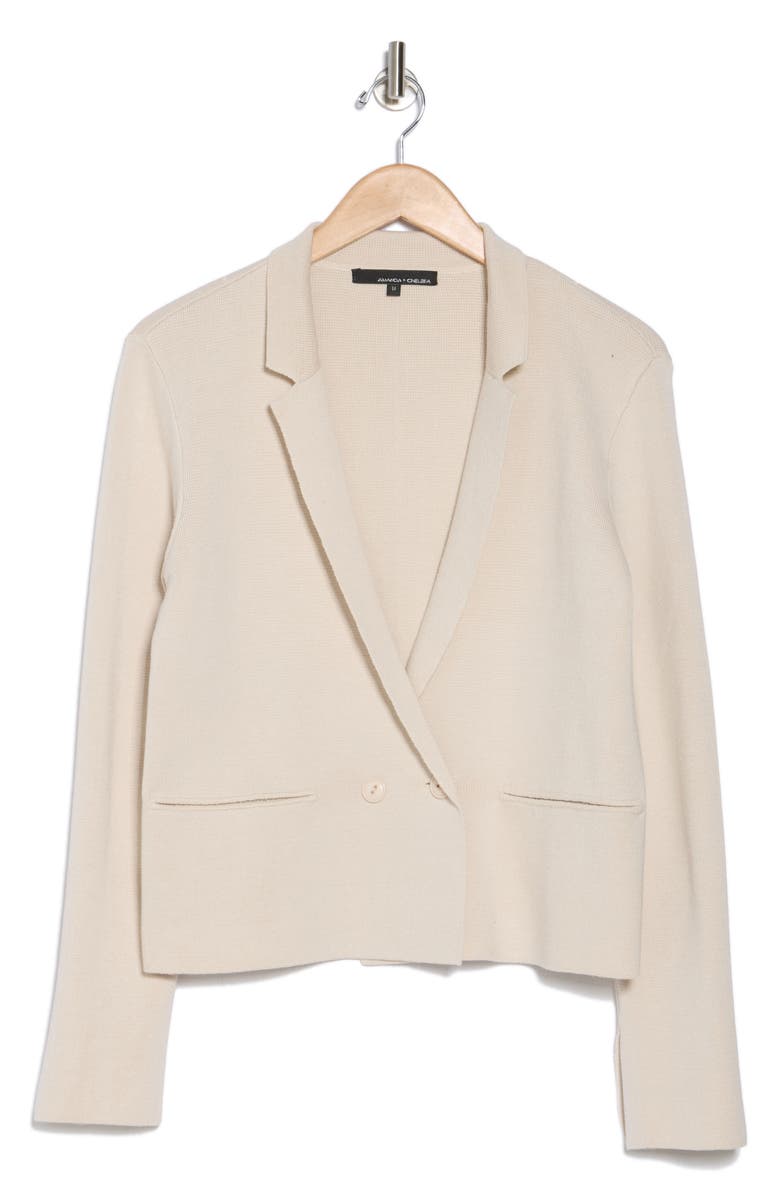Double Breasted Sweater Jacket