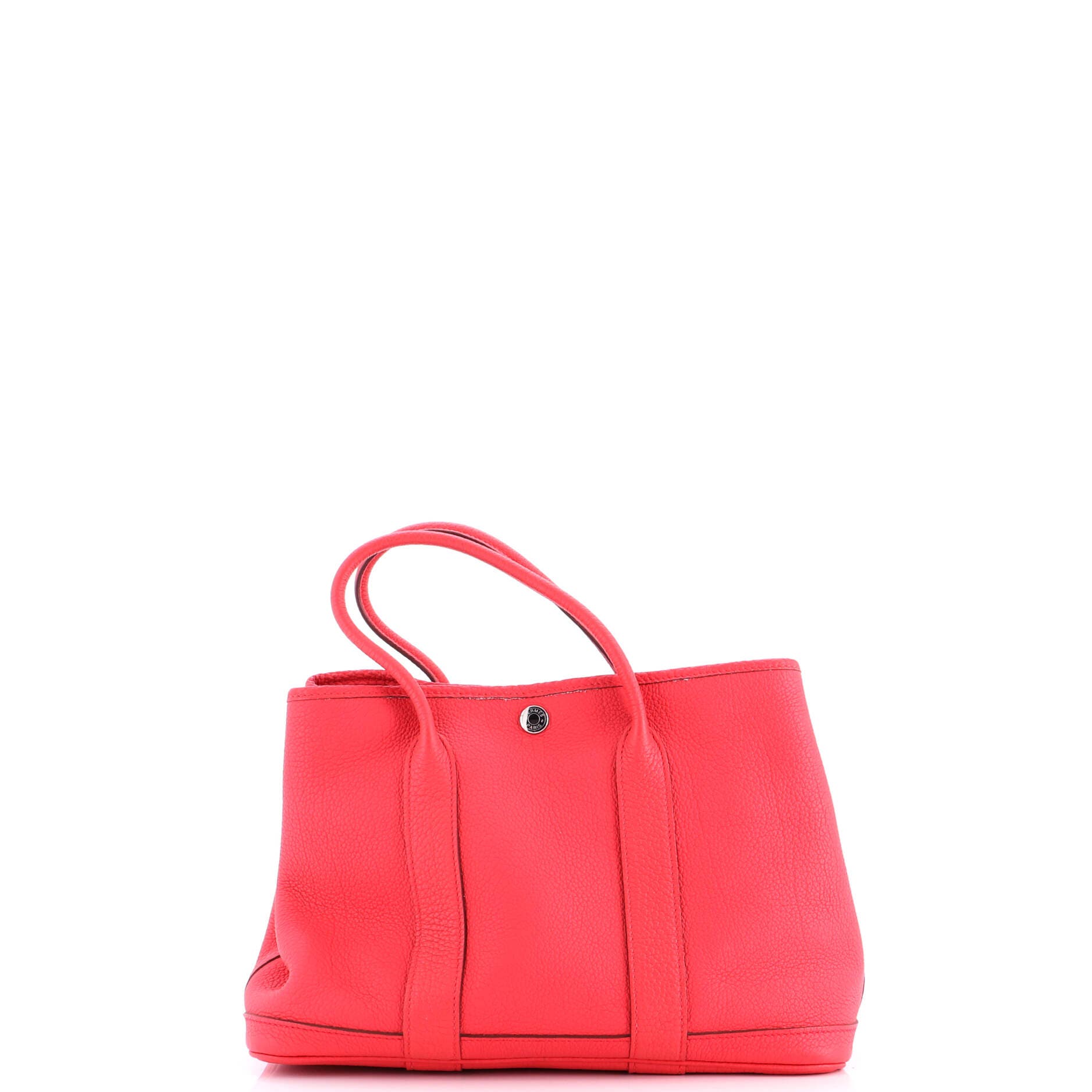 Pre-Owned Hermes Garden Party Tote Leather 30, Alternate, color, Bougainvillier