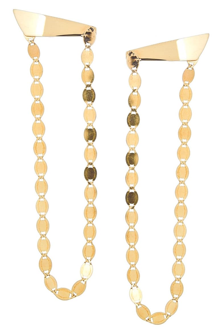Jewelry 'Long Nude' Chandelier Earrings, Main, color, YELLOW GOLD