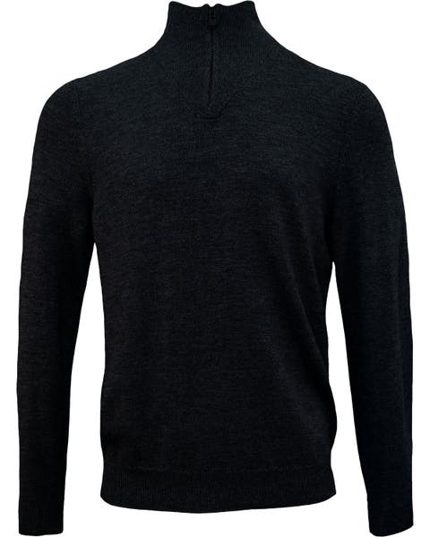 Quest Fully Fashioned Quarter-zip Merino Sweater