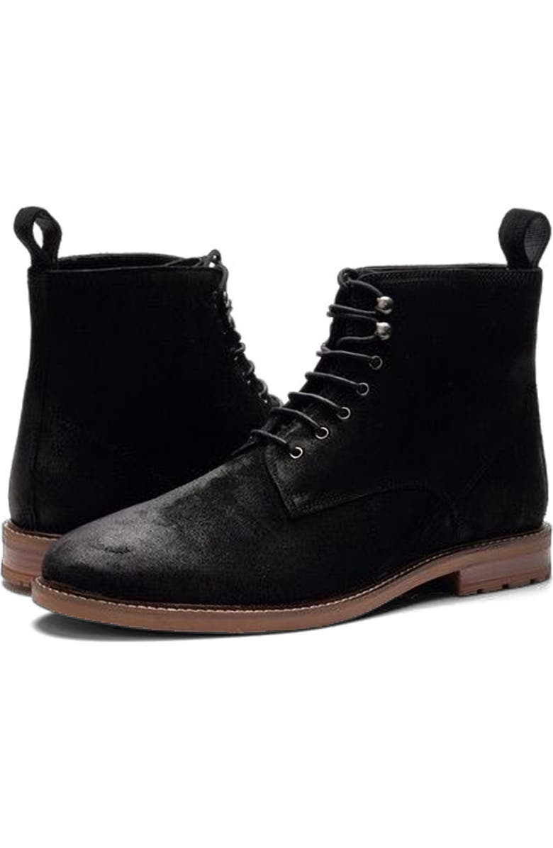 A. Veer Summit Lace-up Boot, Alternate, color, Black Leather