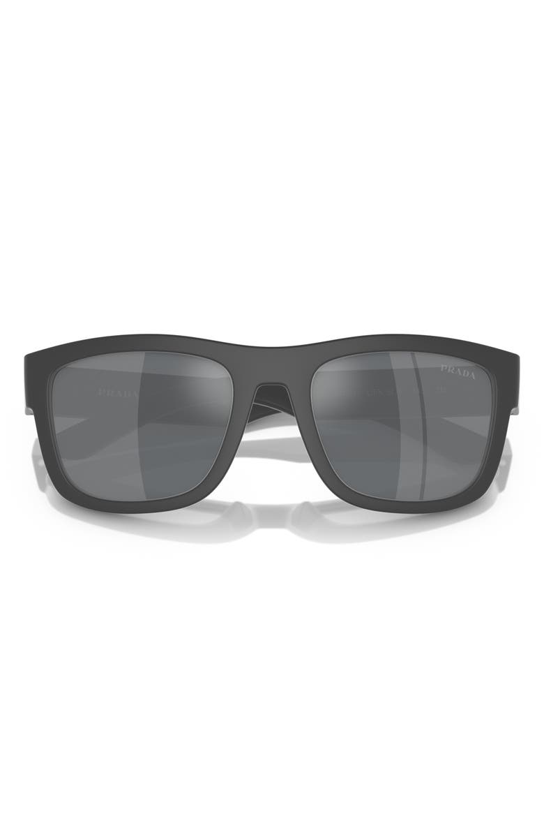 PRADA SPORT 56mm Pillow Sunglasses, Main, color, Light Grey Gradient