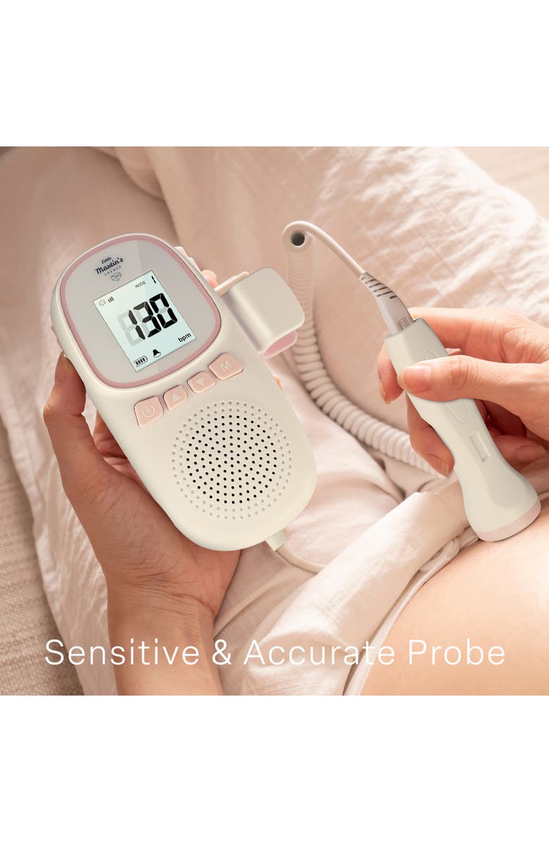 Little Martin's Portable Ultrasound Fetal Doppler, Heartbeat Detector, Alternate, color, Pink
