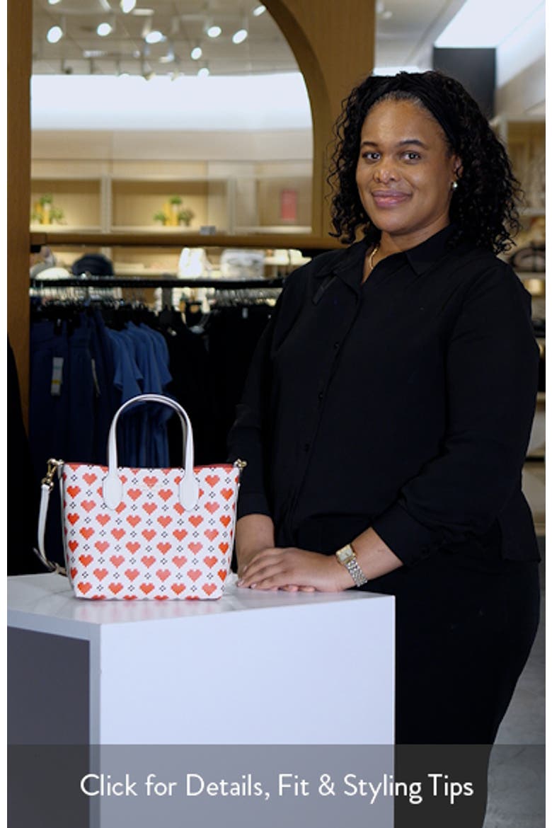 bleecker pixelated hearts print crossbody tote video