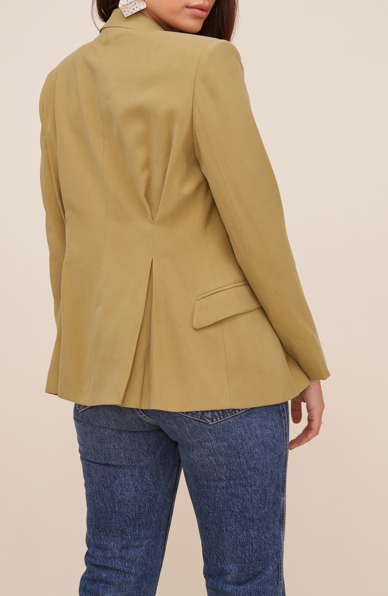 ASTR the Label Pleat Detail Fitted Blazer, Alternate, color, 