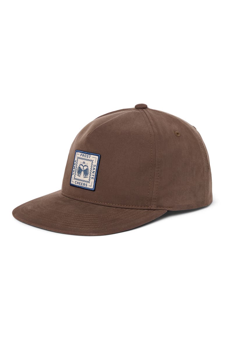 Cheers Snapback Baseball Cap, Alternate, color, CHOCOLATE BROWN