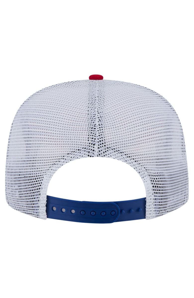 New Era Men's New Era Chicago Cubs Tie-Dye Golfer Trucker Adjustable Hat, Alternate, color, Blue