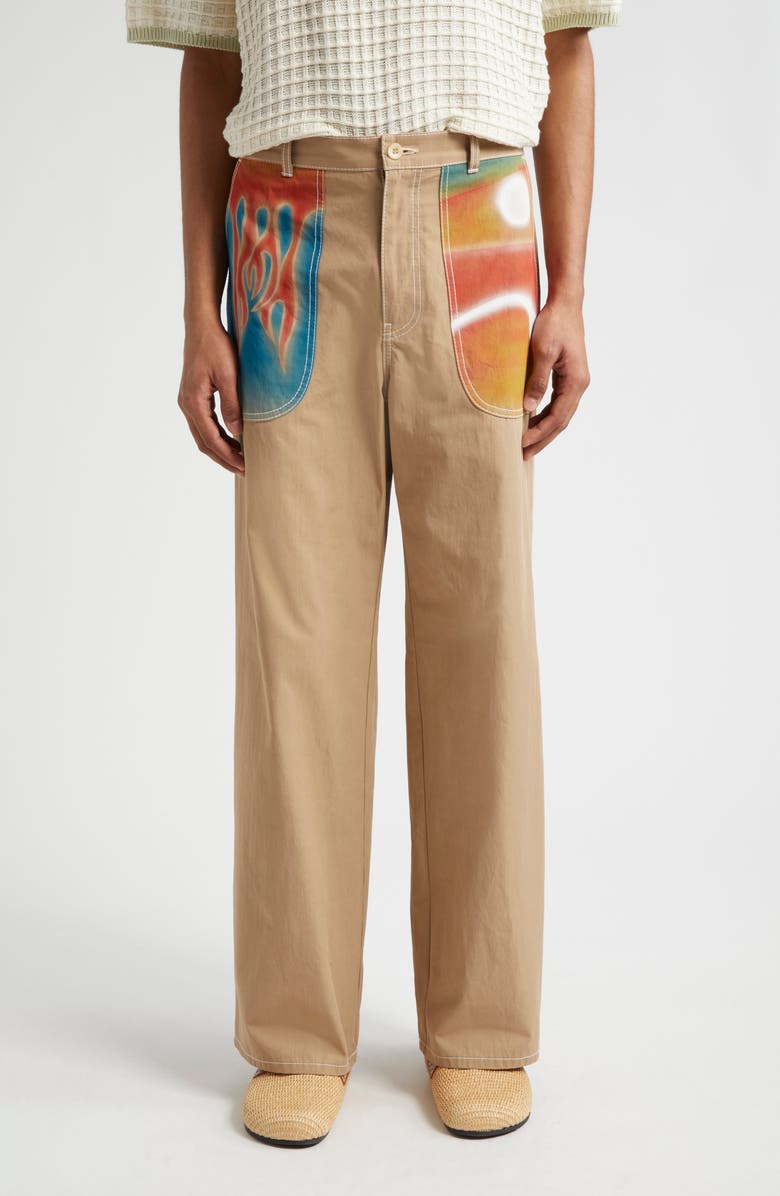 The Elder Statesman Silvano Airbrush Trust Pants, Main, color,