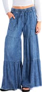 Billy T Fancy Cotton Blend Tiered Pants