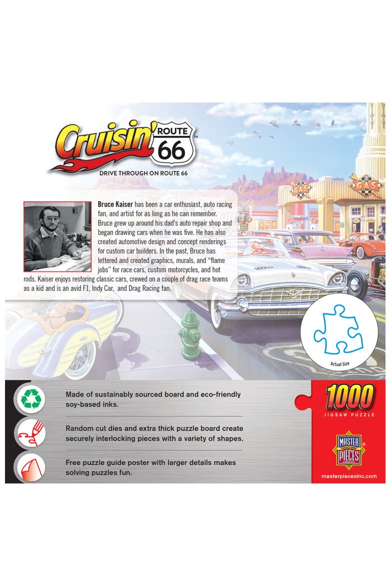 Drive Through Route 66 1000pc Puzzle, Alternate, color, Multicolor