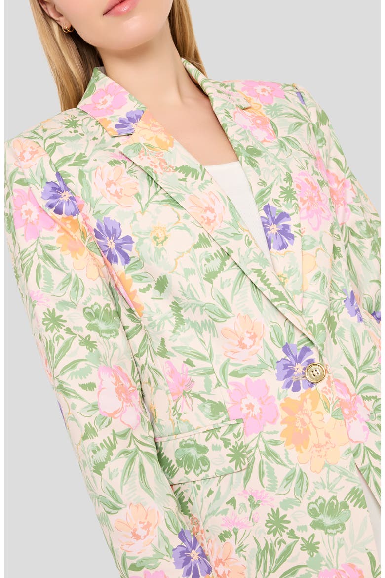 Floral Blazer, Alternate, color, NUDE MOSS