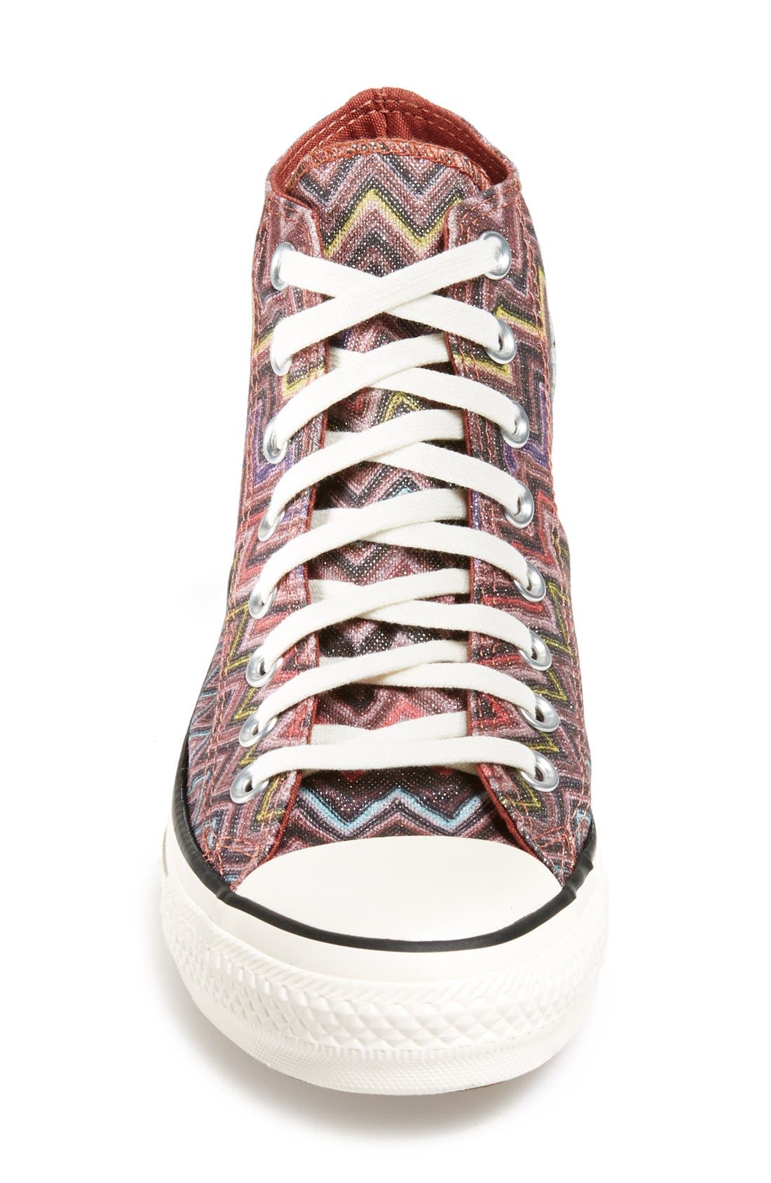 x Missoni Chuck Taylor® All Star® High Top Sneaker, Alternate, color, AUBURN/ EGRET