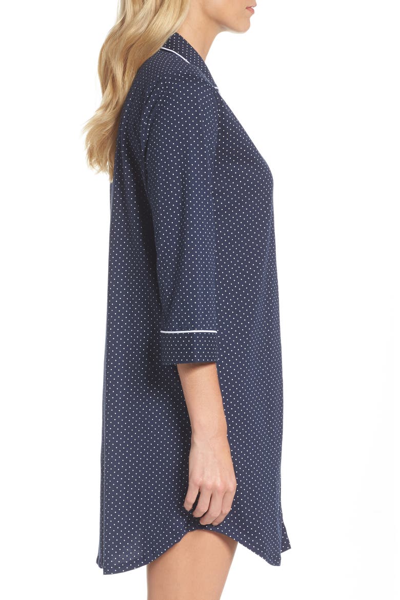 Cotton Jersey Sleep Shirt, Alternate, color, NAVDT