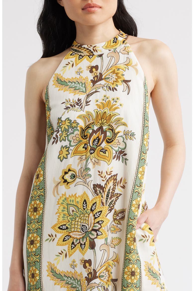 The Athena Print Sleeveless Maxi Dress, Alternate, color, SUNRAY FLORAL PRINT