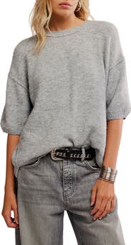 Free People Margot Oversize Short Sleeve Sweater