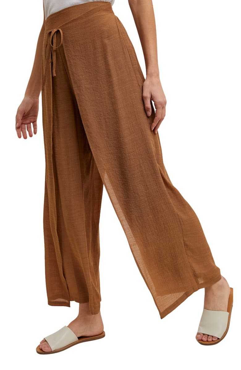 WISHLIST Tulip Drawstring Pants, Alternate, color, Camel