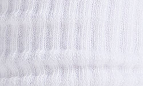 Skims 3-pack Logo Rib Crew Socks In White