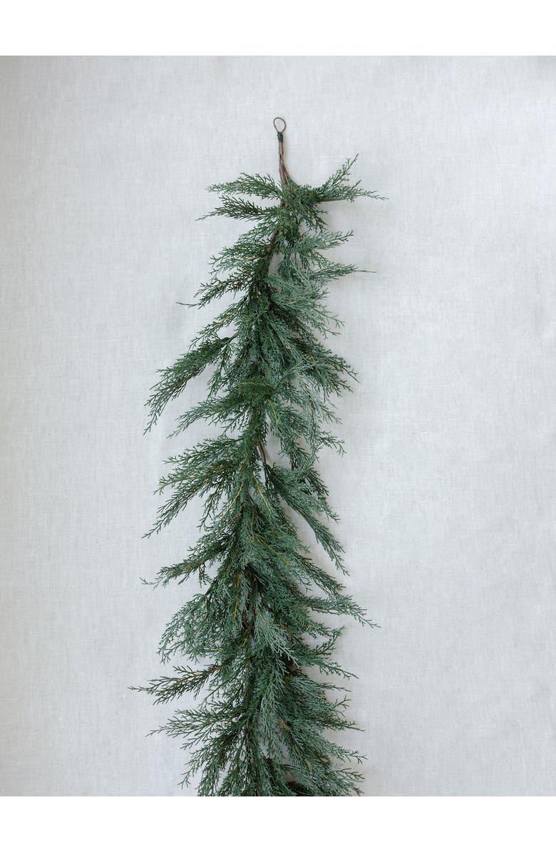 CG Hunter 9' Faux Cedar Garland Evergreen, Alternate, color, Green