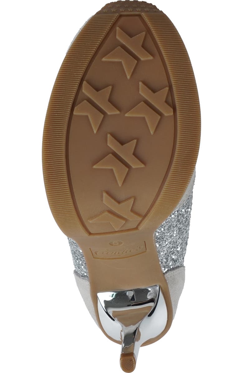 Candie's Percy Platform Pump, Alternate, color, Grey/ Silver