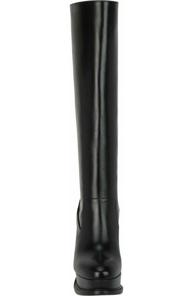McQueen Leather Knee High Boot, Alternate, color, Black