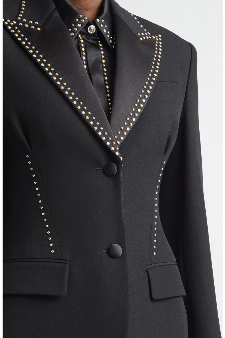 Wool Grain de Poudre Jacket, Alternate, color, BLACK