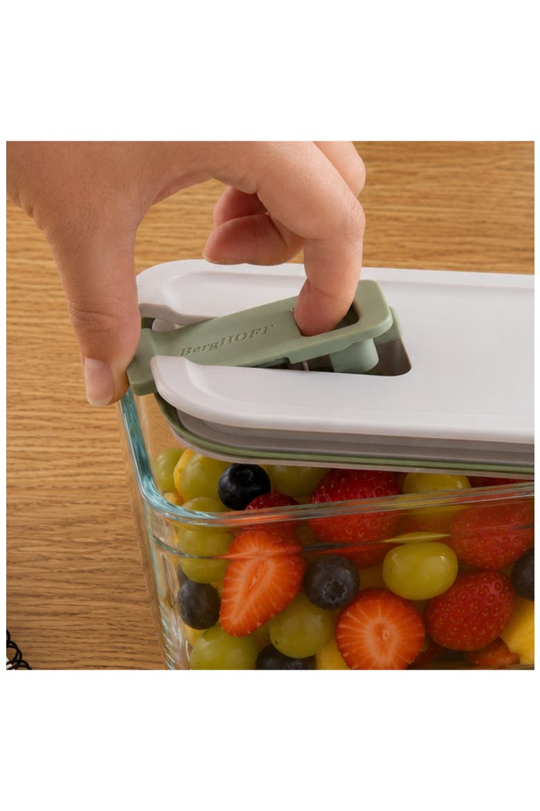 Leo Balance Perfect Seal Glass Food Container, Alternate, color, GREEN