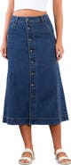 Wash Lab Denim For Keeps Denim Maxi Skirt