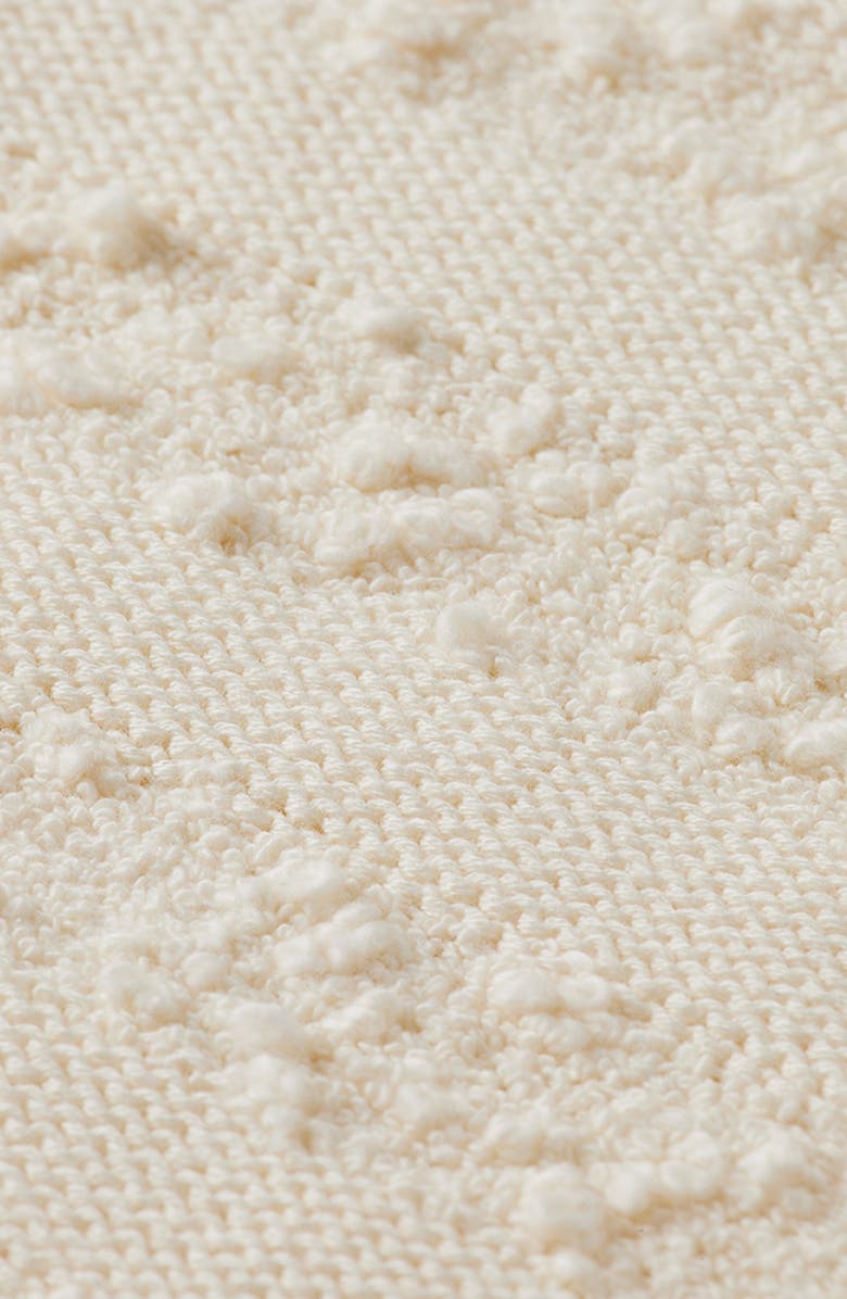 Scotch & Soda Bouclé Stripe Cotton Blend Cardigan, Alternate, color, Eggnog