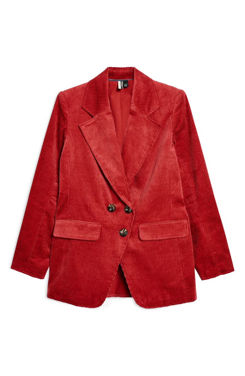 Topshop Corduroy Blazer, Alternate, color,