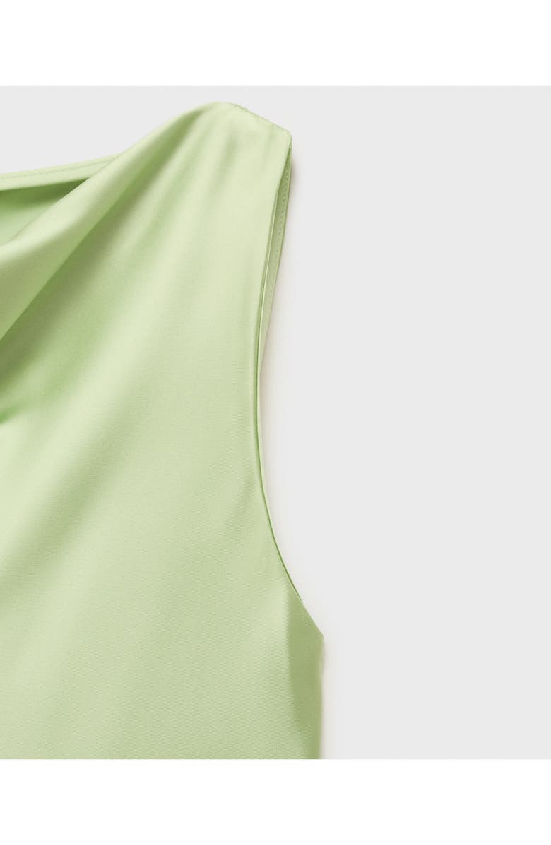 MANGO Drape Cowl Neck Dress, Alternate, color, 