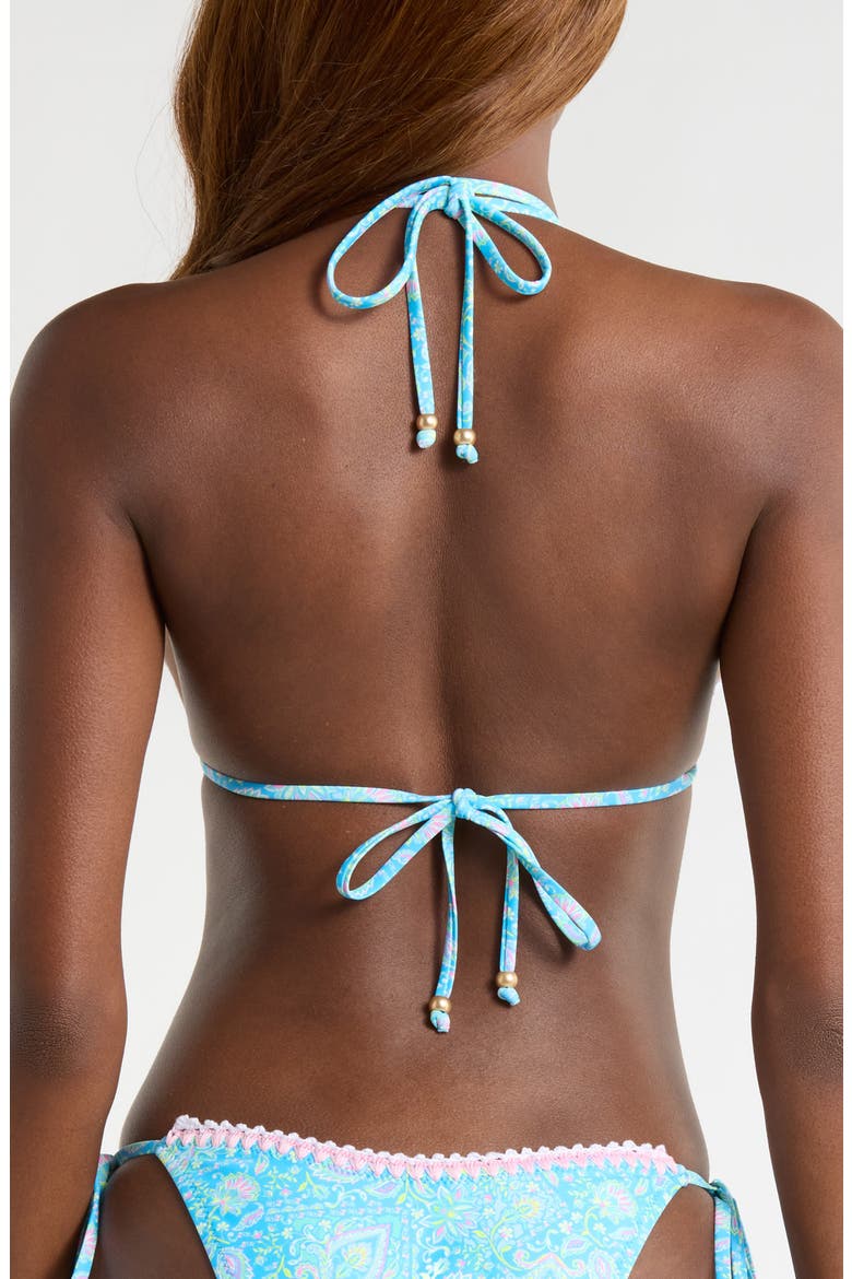Embroidered & Crochet Trim Bikini Top, Alternate, color, STARGAZE
