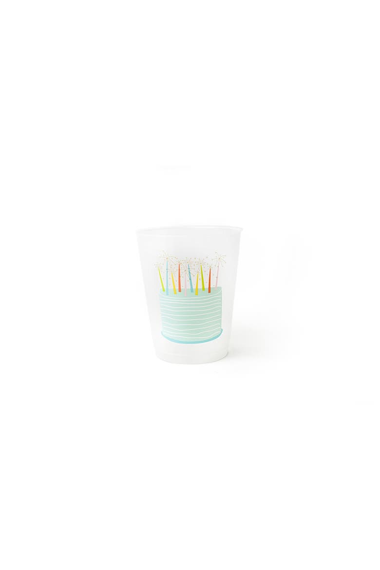 Sparkle Cake Frosted Cups Set of 10, Main, color, Blue