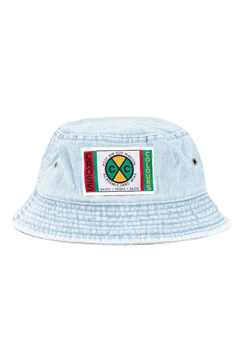 Label Logo Bucket Hat, Main, color, VINTAGE BLUE