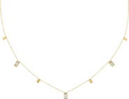 BEN ONI Baguette Cubic Zirconia Charm Necklace