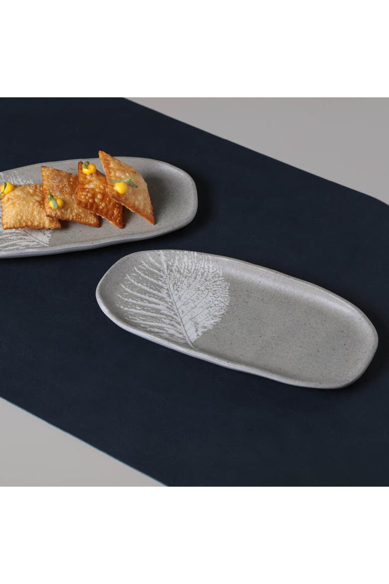 Shallow Organic Oval Platter Small Set of 4, Alternate, color, Seiva