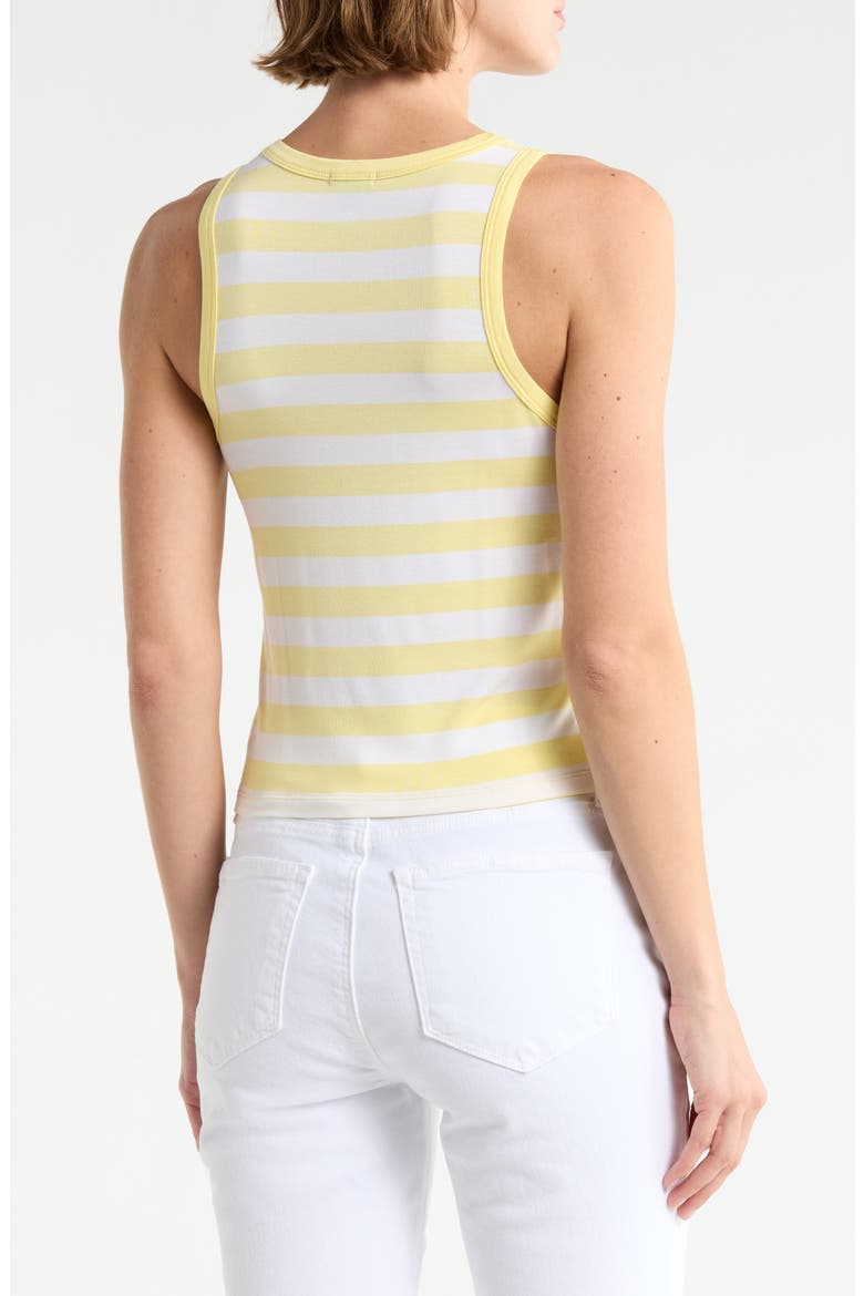 Lulu Stripe Tank, Alternate, color, WHITE/ BUTTERCUP