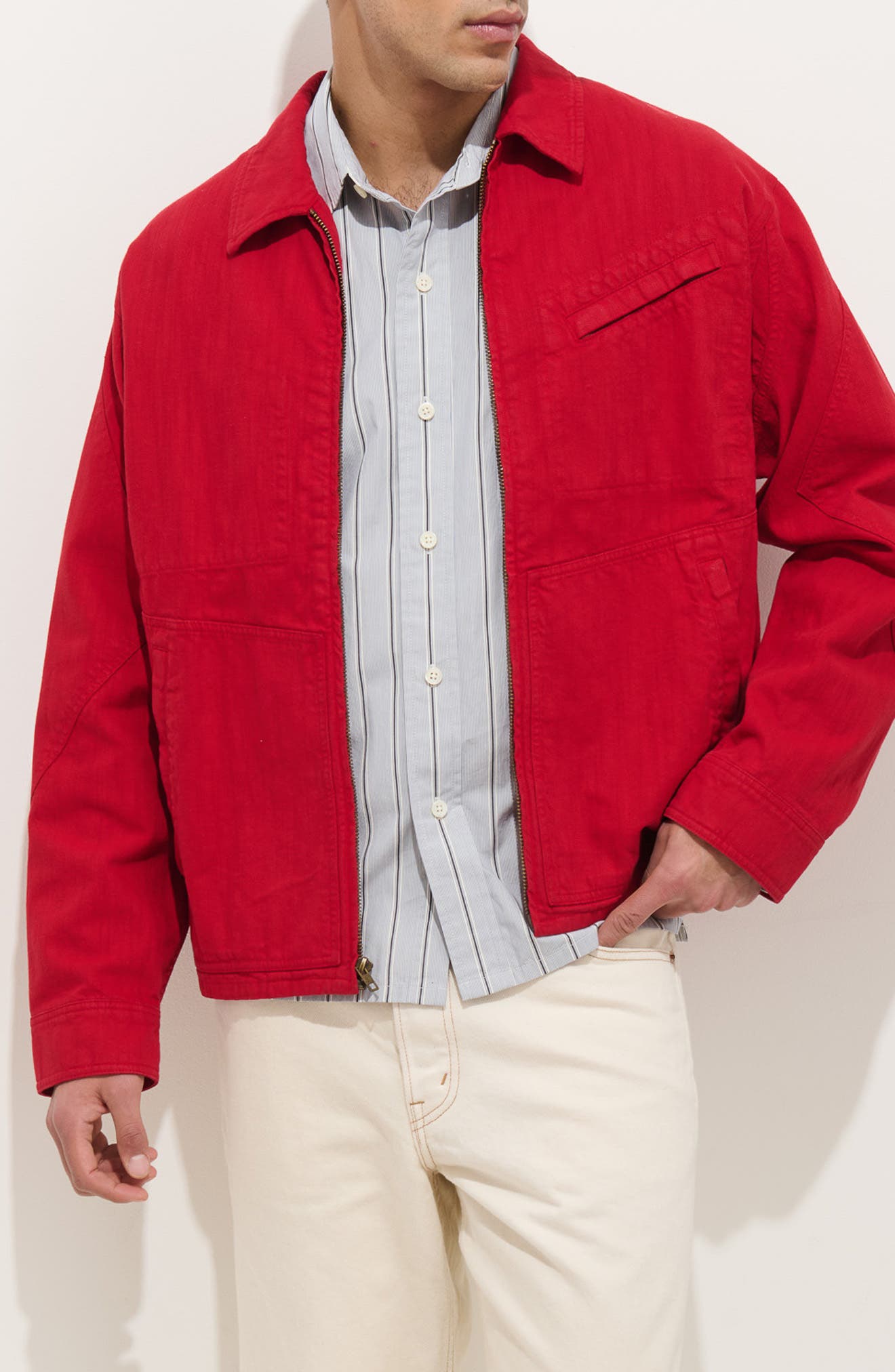 Andre Cotton Blend Twill Jacket - image 3