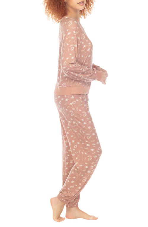 Honeydew Intimates Star Seeker Brushed Jersey Pajamas In Brown