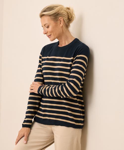 Pact Organic Cotton Classic Fine Knit Crew Sweater In Black