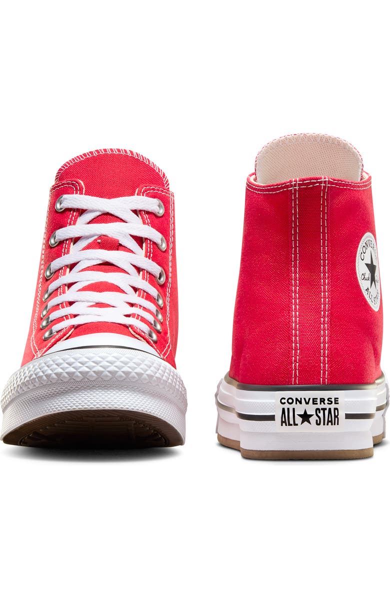Converse Kids' Chuck Taylor<sup>®</sup> All Star<sup>®</sup> EVA Platform Sneaker, Alternate, color, Red/ White/ Black