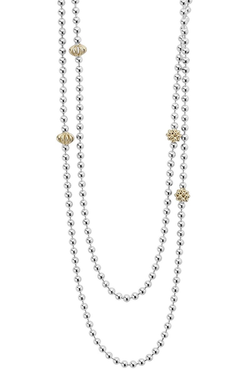 LAGOS 'Caviar Icon' Strand Necklace, Main, color,