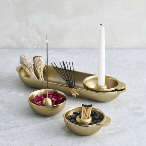 The Collective Home Stinson Antique Brass Intention Set